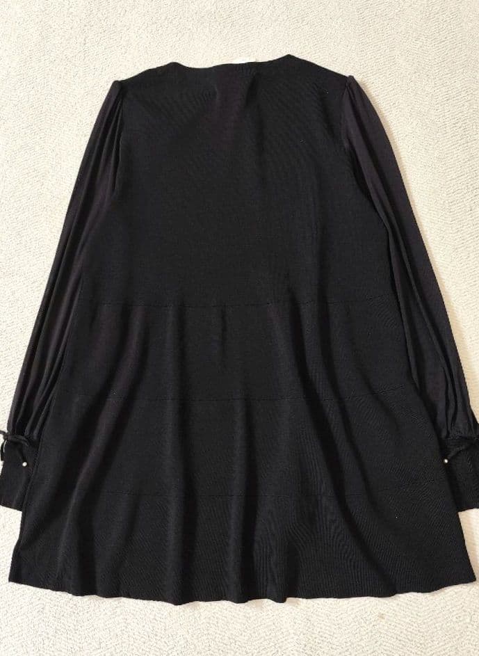 【タグ付き未使用品】SUPER BEAUTY ニット チュニック 袖パワーネット