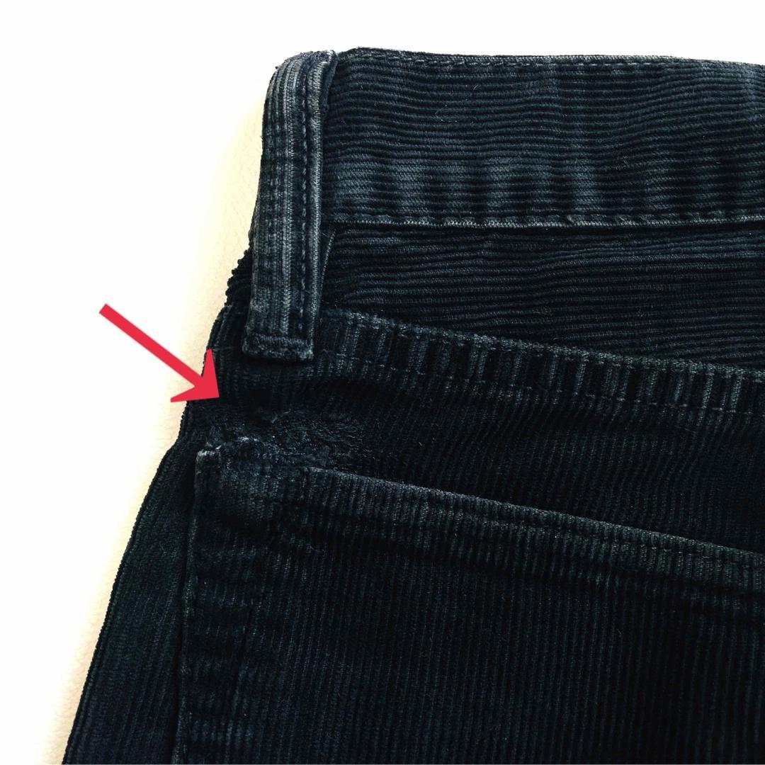 6582 RRL コーデュロイパンツ　USA製　ブラック　ボタンフライ