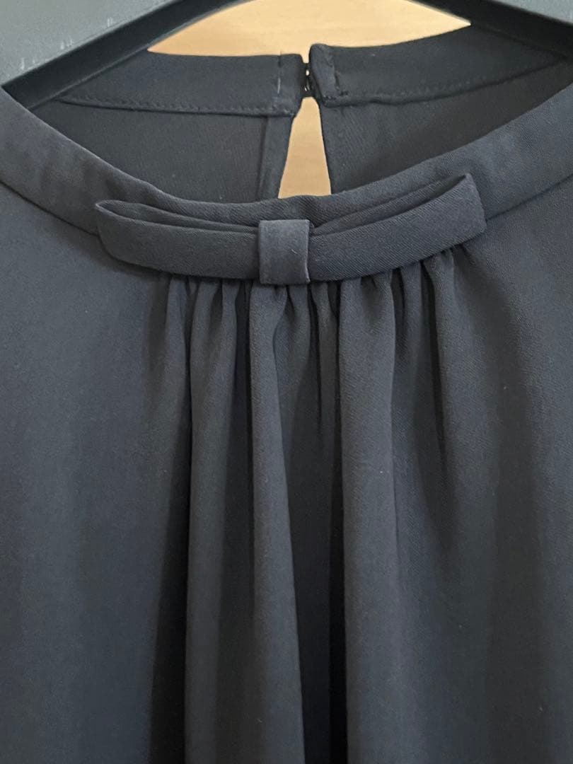 未使用品♡FOXEY Blouse \"Audrey Ribbon II\"ブラック