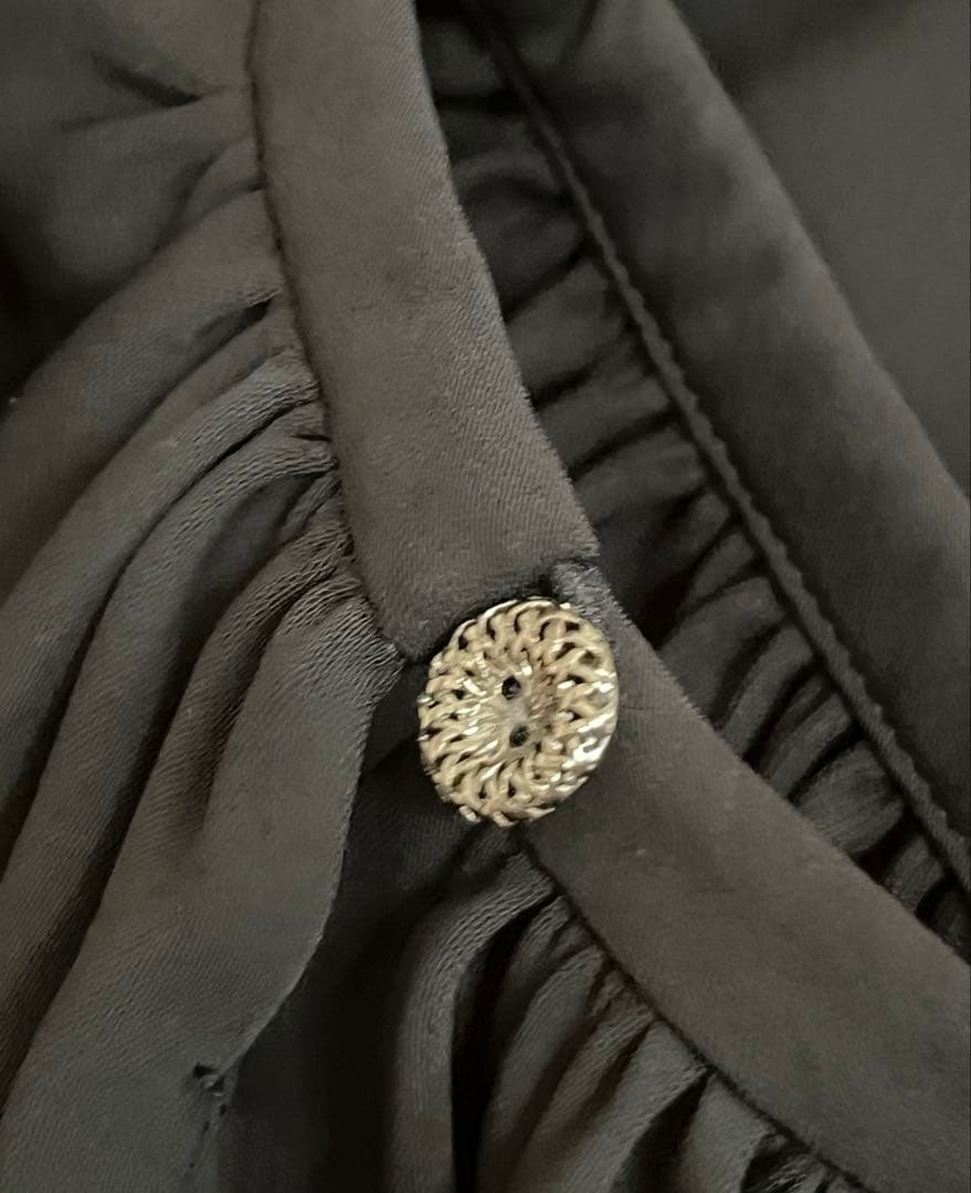 未使用品♡FOXEY Blouse \"Audrey Ribbon II\"ブラック