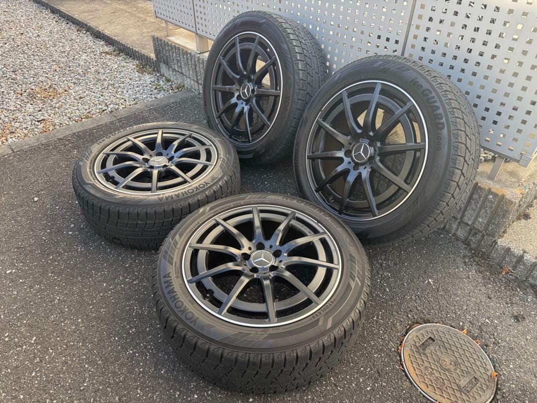 メルセデスAMG純正19インチ スタッドレスYOKOHAMA iG60 4本