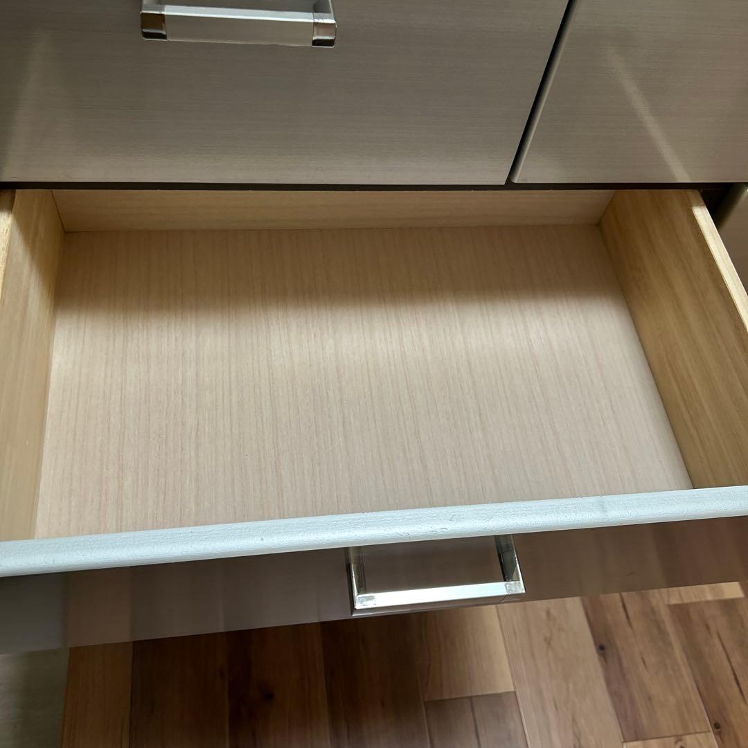 ディノス家具　キャスター付きモダンクローゼットチェスト 5段・幅120cm