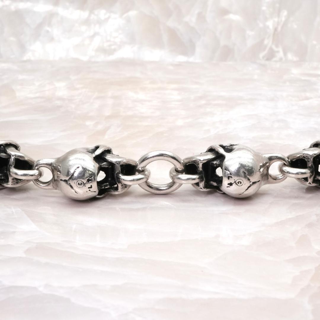 ☆レザーズアンドトレジャーズ☆　生前　希少　ウォレットチェーン　シルバースカル