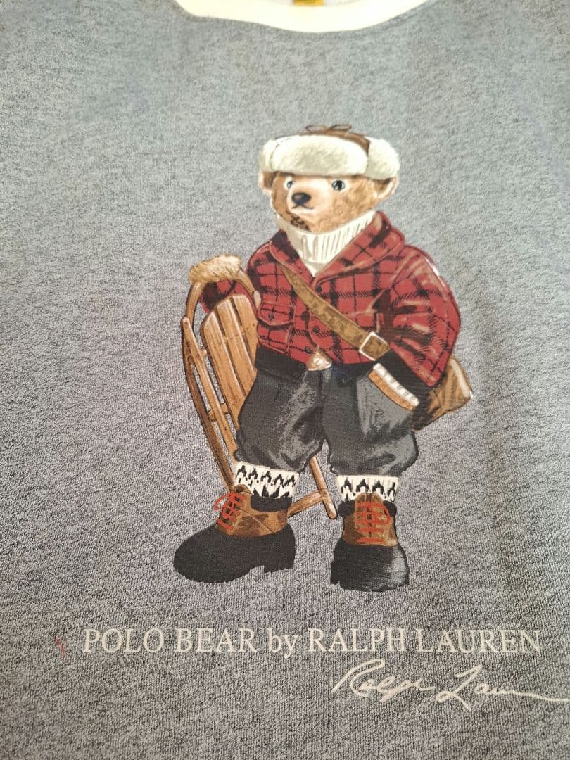 2025最新作ラルフローレンスエット　ポロベア トレーナー　ボーイズL160