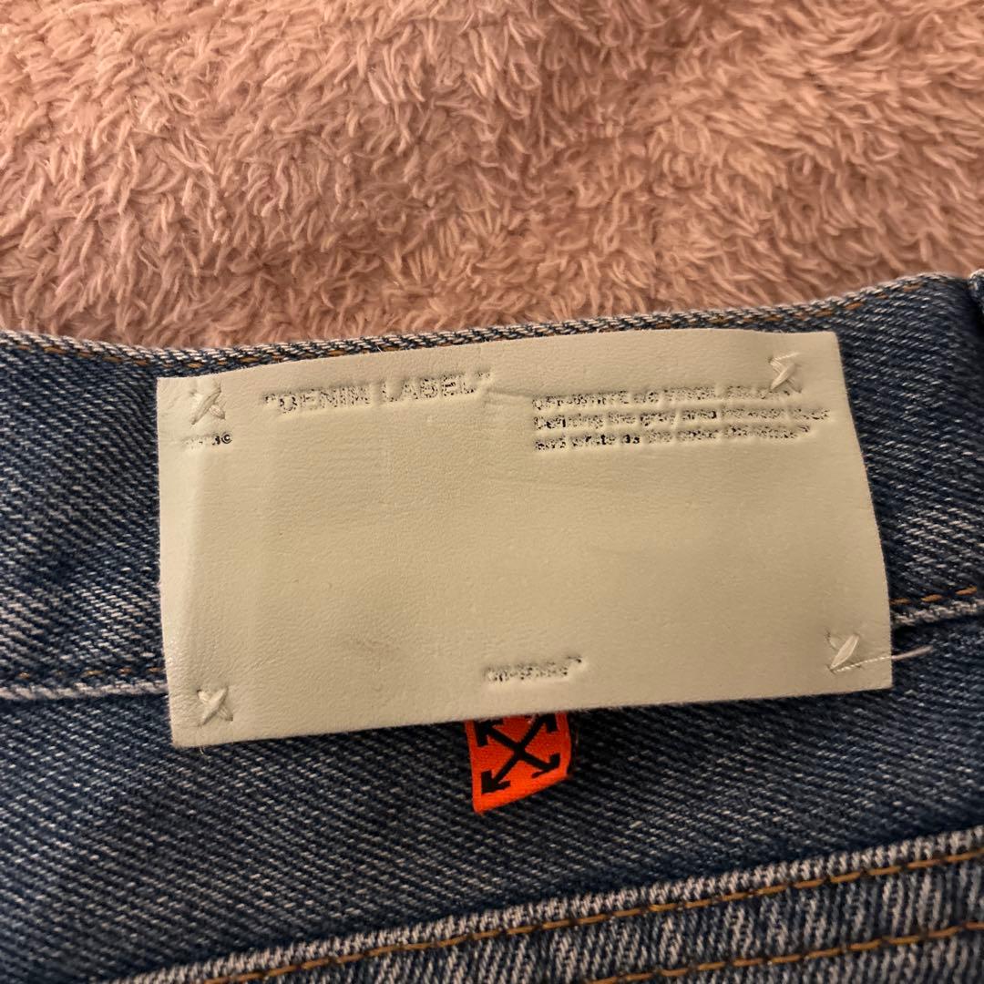 off-white ストライプ　デニム　32