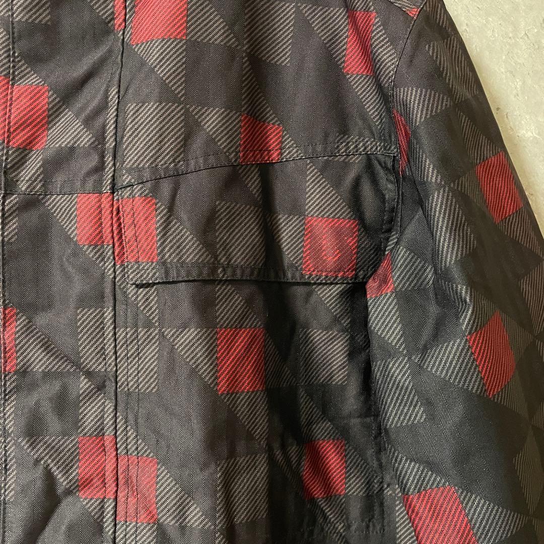 BURTONバートンスキージャケットスノーボードウェアパーカーフード黒ブラック赤