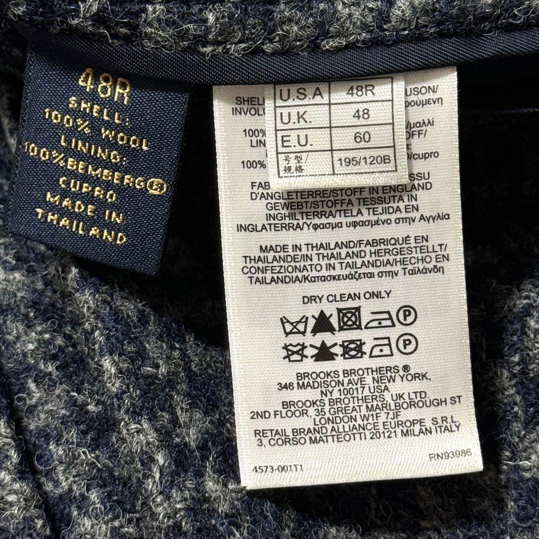 【お値下げ】ブルックスブラザーズ ハリスツイード 千鳥 ネイビージャケット