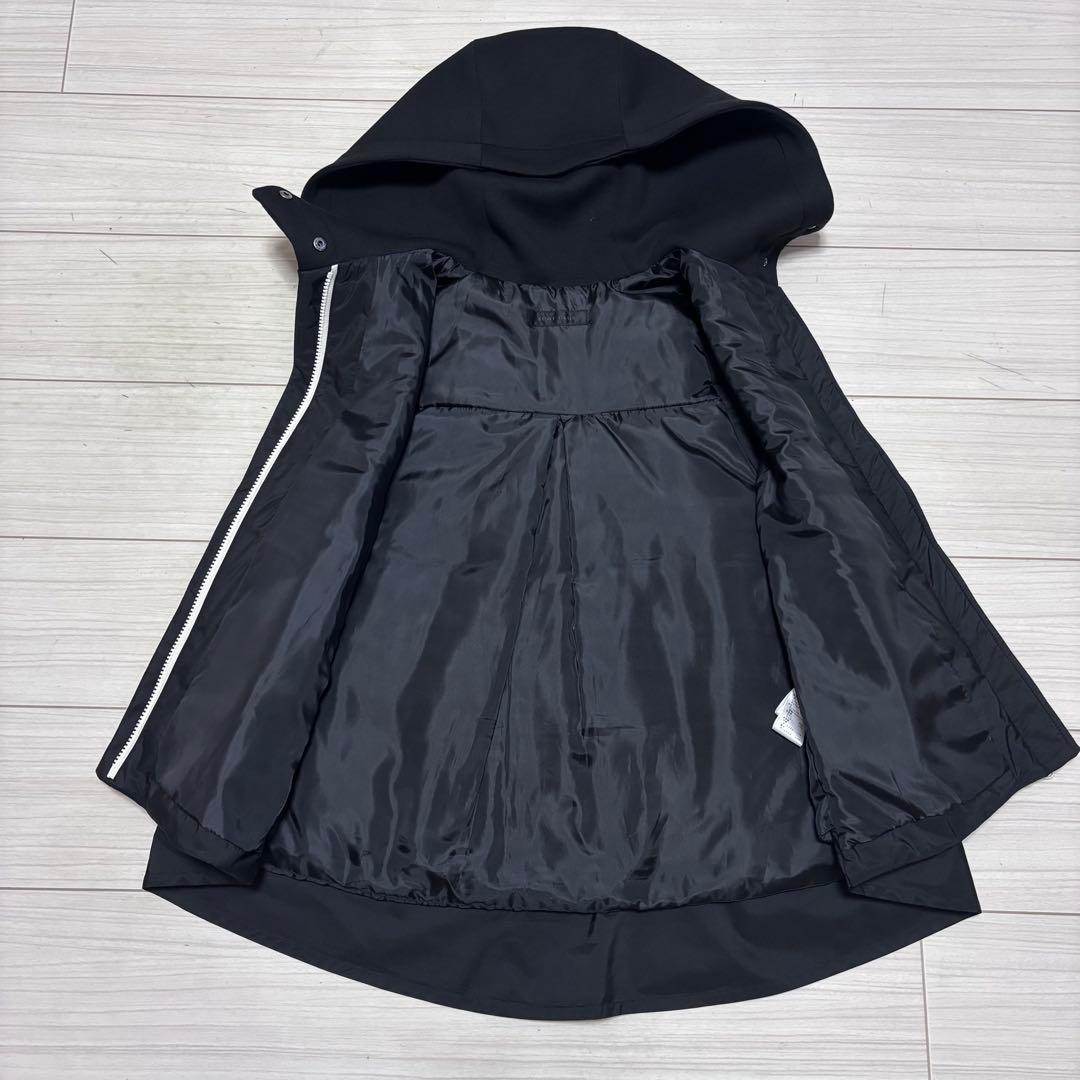 美品■SCOT CLUB■異素材ドッキング ダウンベスト 切替 フード パーカー