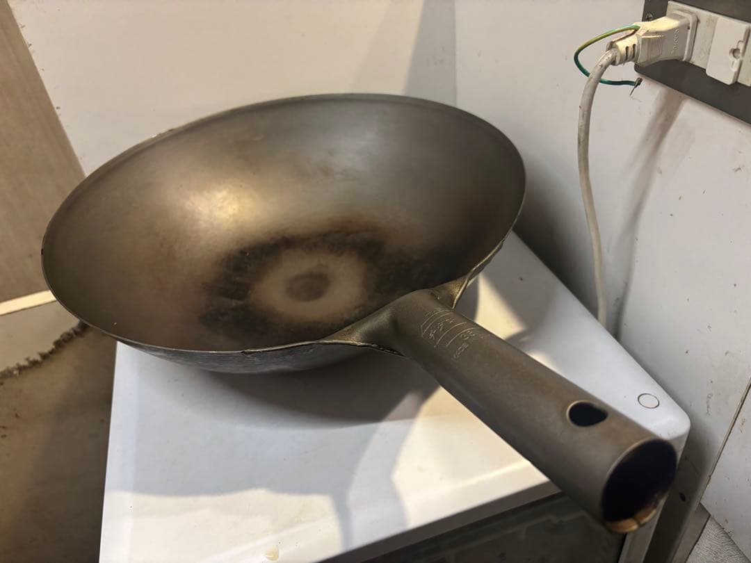 中華鍋HS 純チタン共柄北京鍋 36センチ　長谷元　日本製