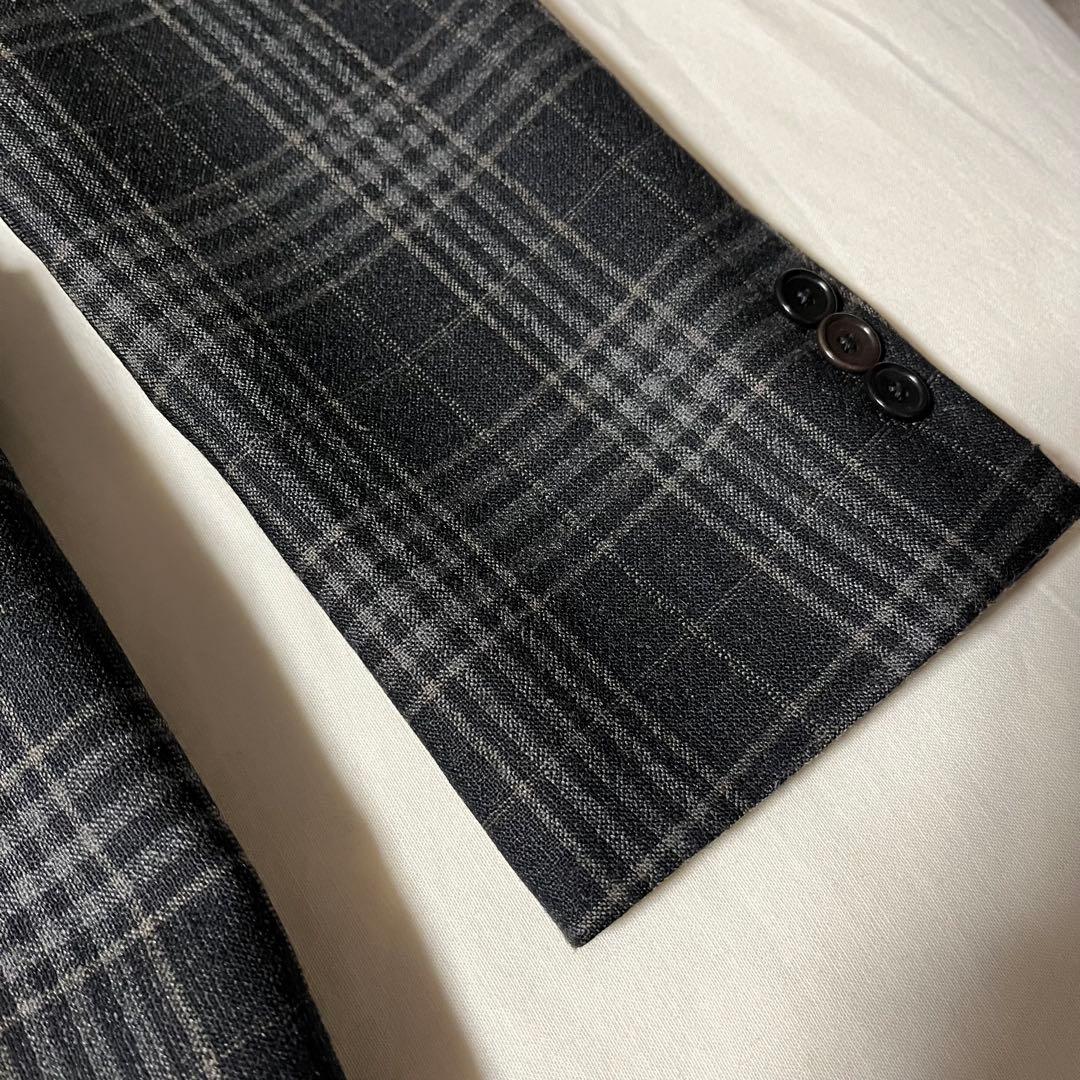 EDIFICE / エディフィス ウールチェックジャケット 42XS