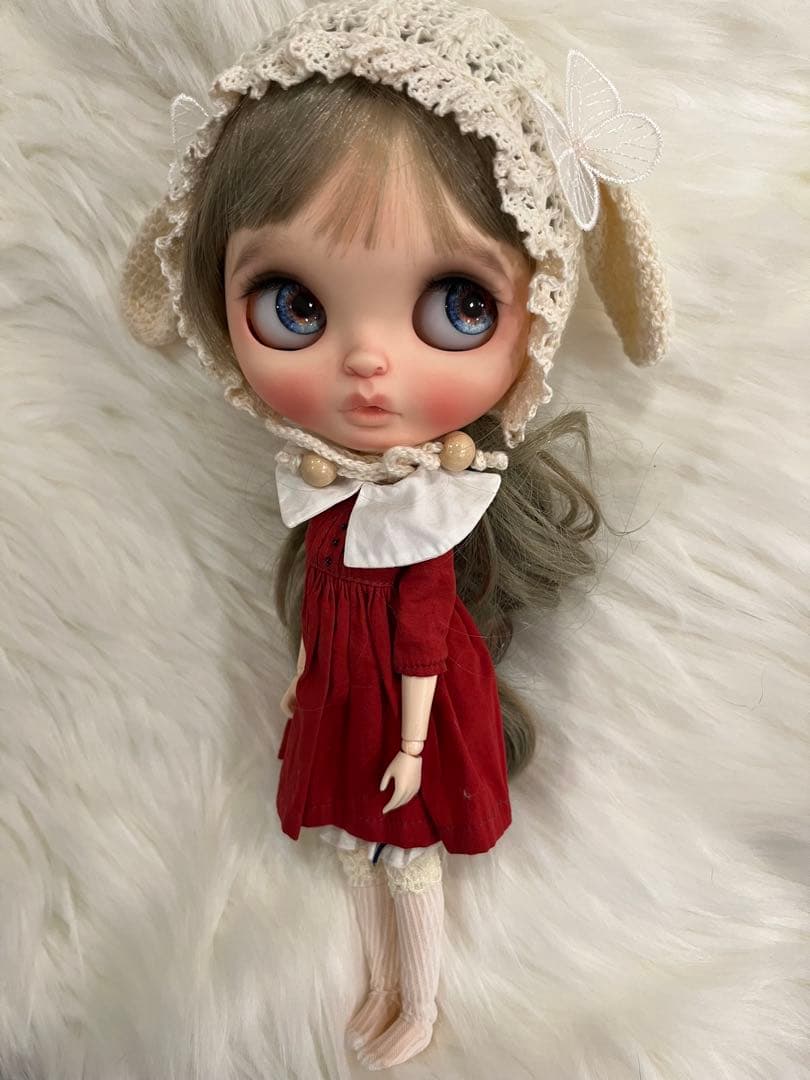 月の雫さま専用　カスタムブライス ファニ フラミンゴ　作家さま