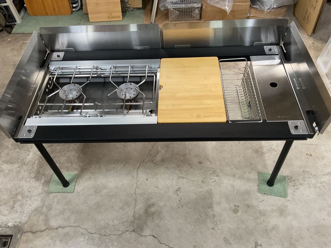 ステンボックスハーフ ＆ メッシュトレー ハーフ 深型 スノーピーク