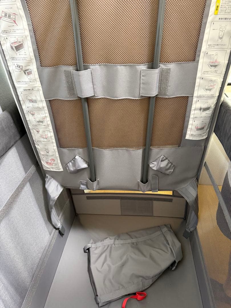 Aprica アップリカ ココネル エアープラスAB グレー ベビーベッド　美品