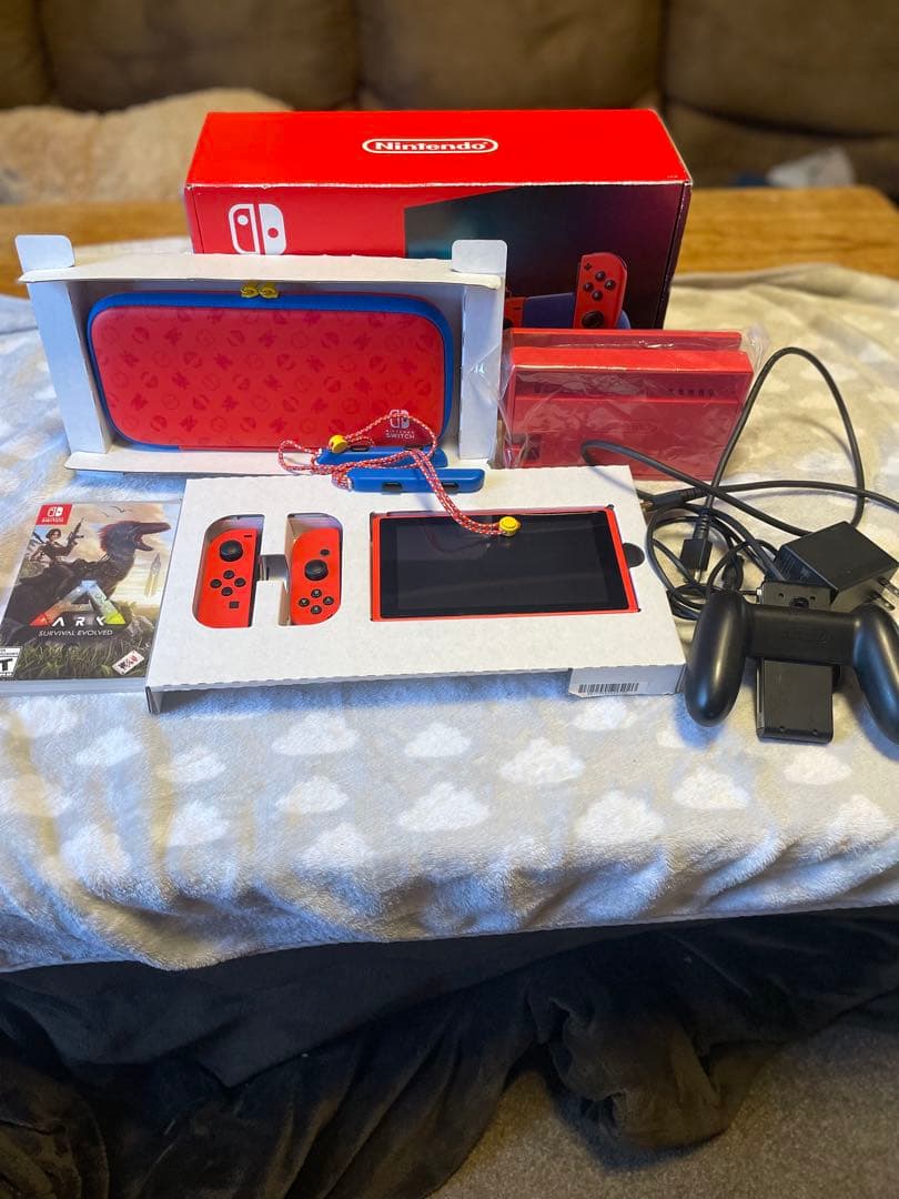 Nintendo Switch マリオレッド×ブルー 本体 カセットARK付き