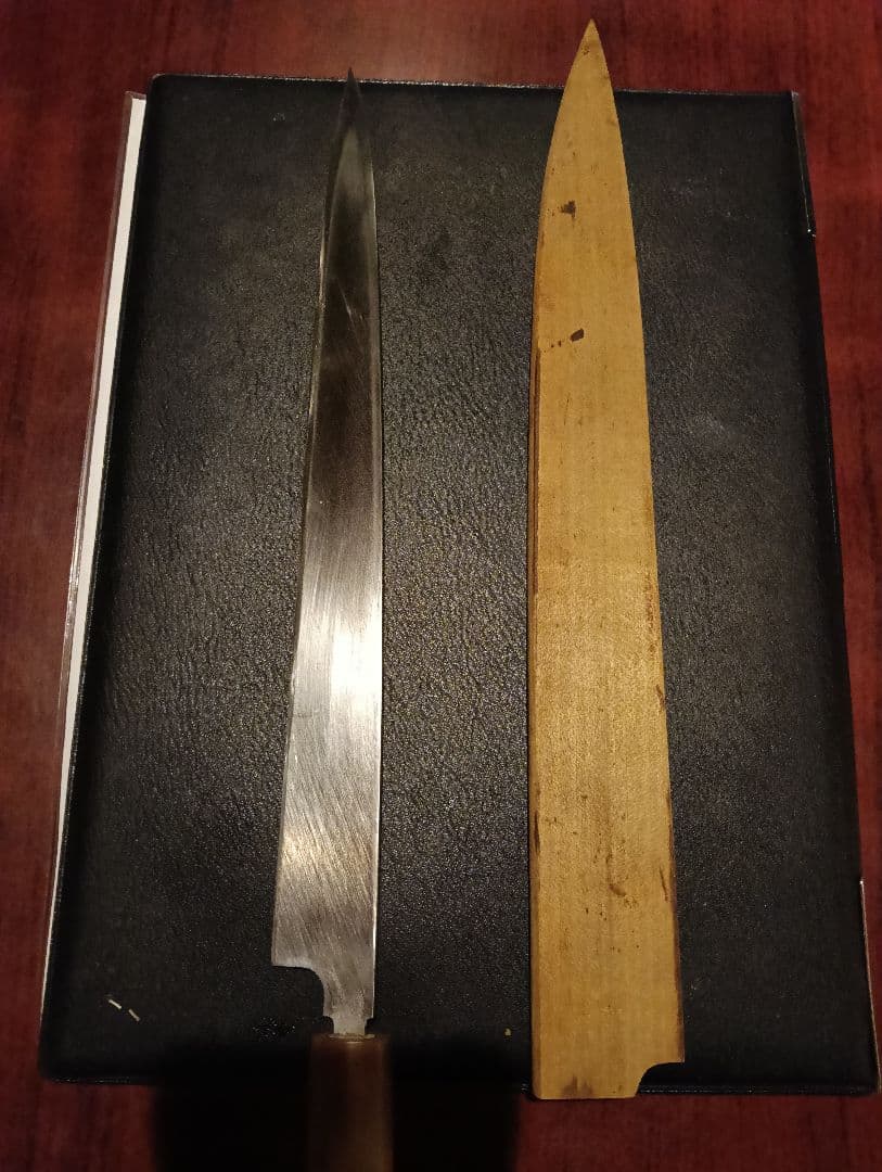 16万円正本総本店純日本鋼 本焼き包丁尺　白一鋼本焼