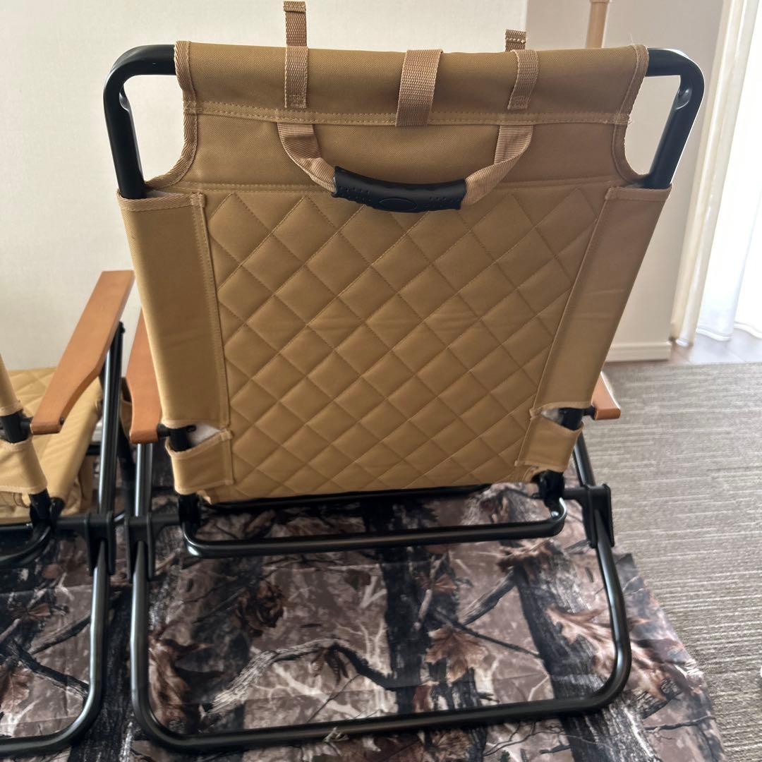 2個セットWAQ Reclining Low Chairリクライニングローチェア