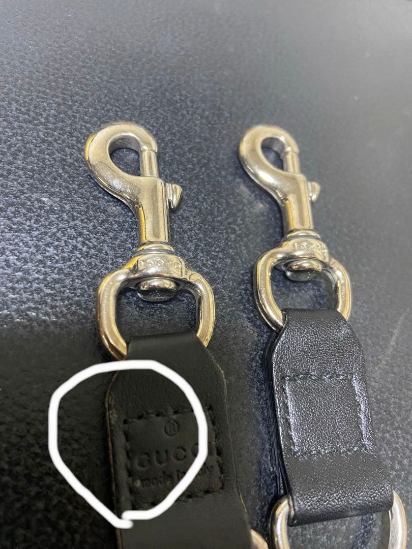 GUCCI ウォレットチェーン シルバー ブラック✨週末セール