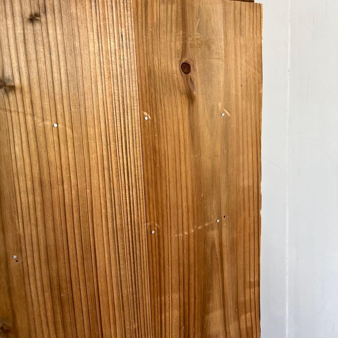 アンティーク 仕切り棚 チェスト 食器棚 書類棚 無垢材 無塗装 z849