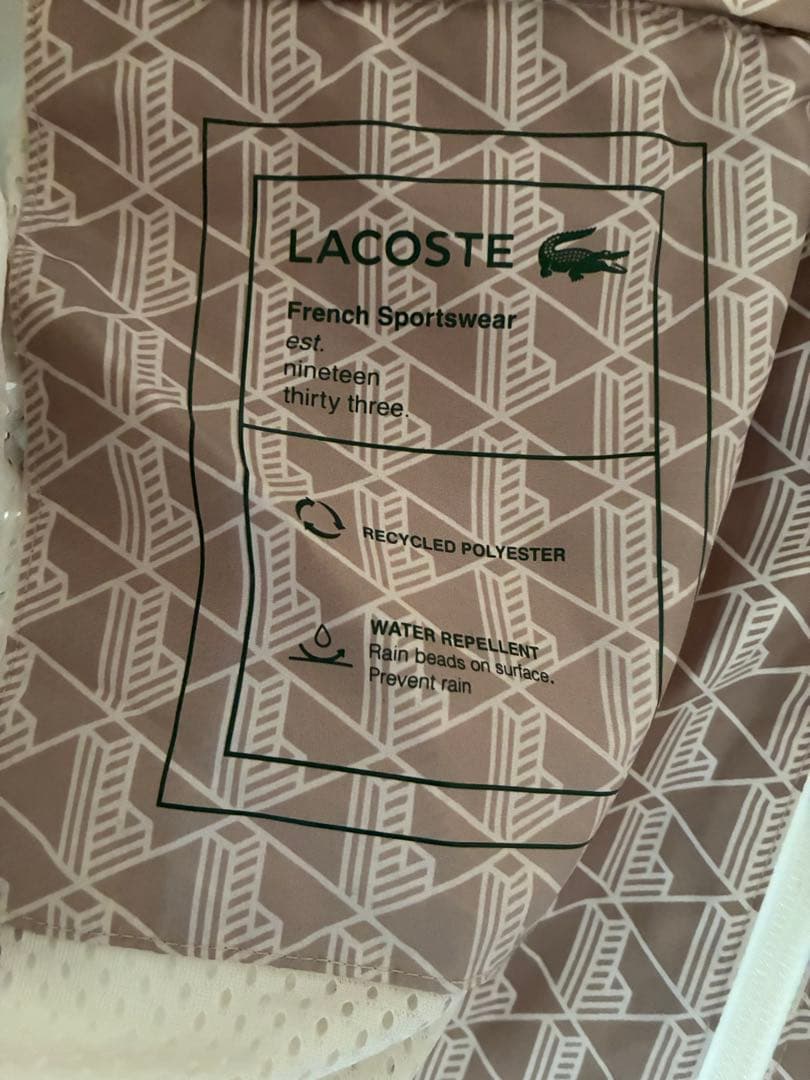 き*ん様 【ラコステ】LACOSTE モノグラムナイロンジャケット