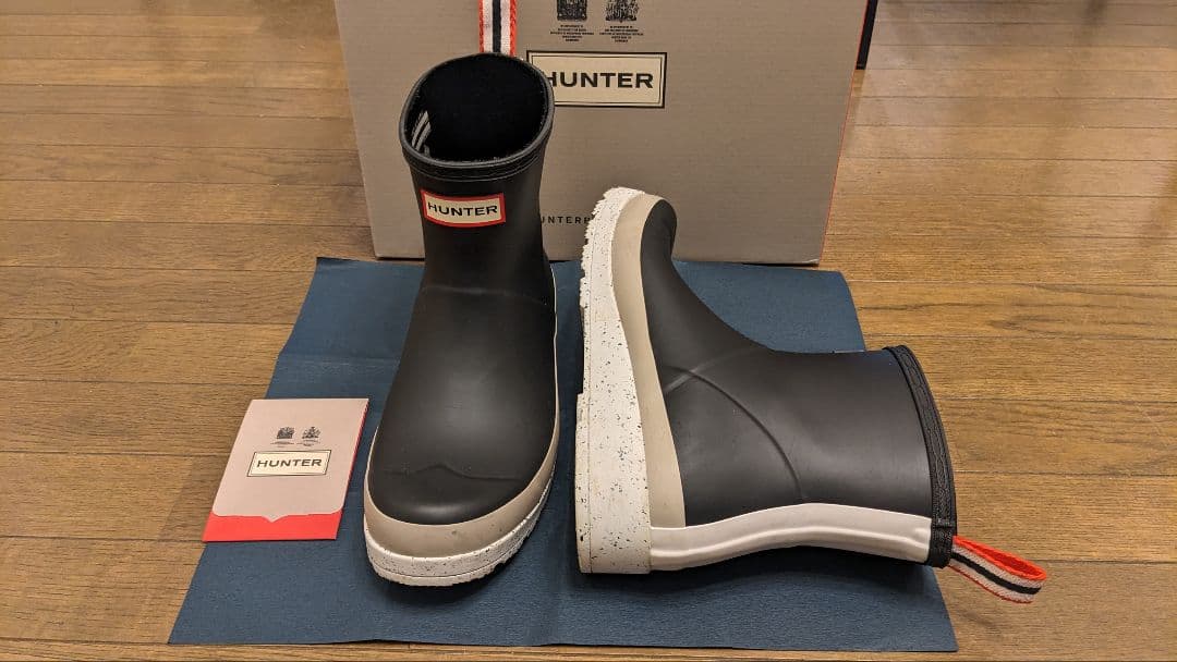 HUNTER【レアデザイン】ハンター レインシューズ 長靴 厚底 ブーツ 希少
