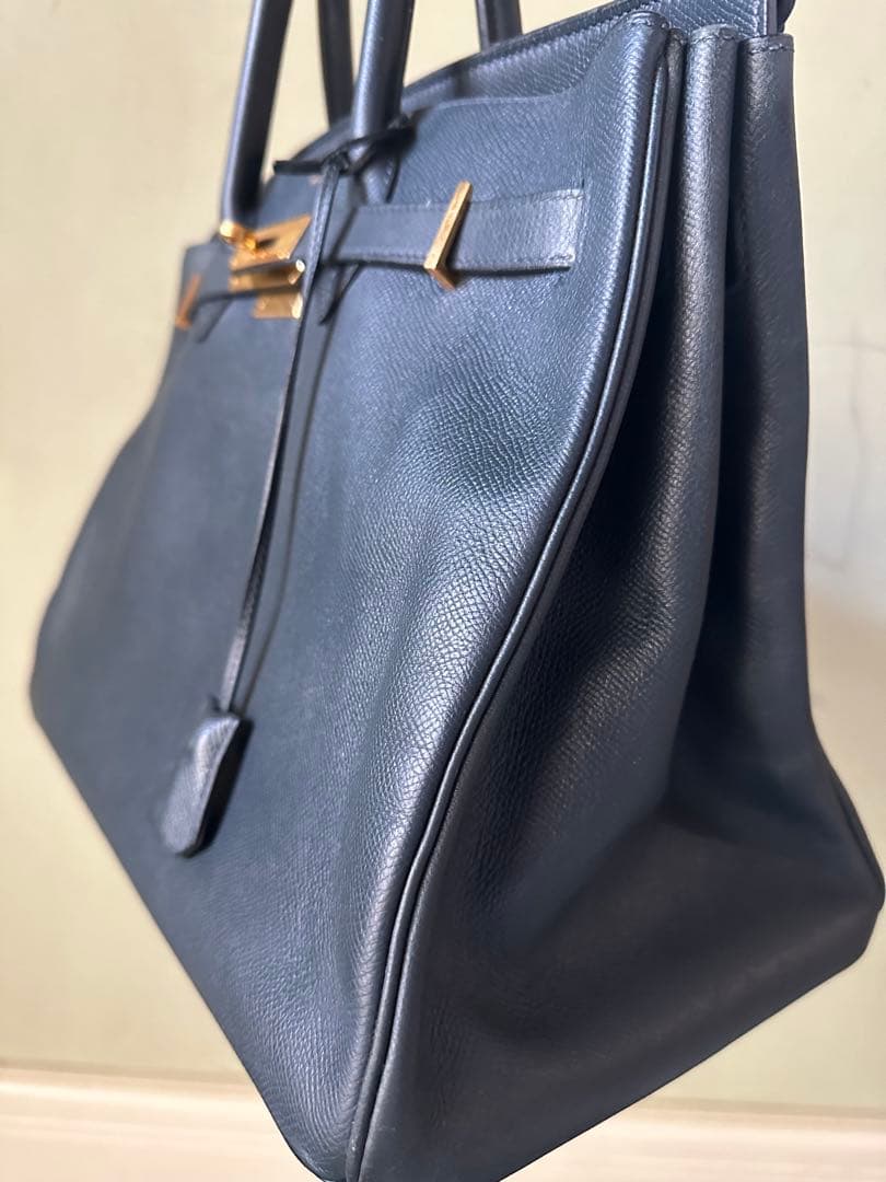 エルメス　バーキン35 ネイビー　ゴールド金具
