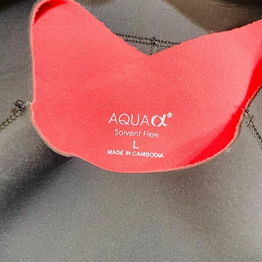 AQUAα セミドライウェットスーツ L 5/3mm ロングチェストジップ