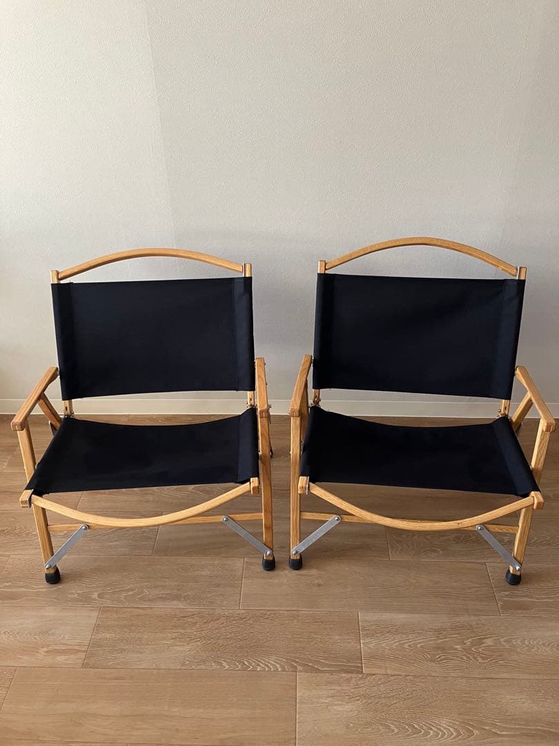 カーミットチェア ワイド ブラック2脚