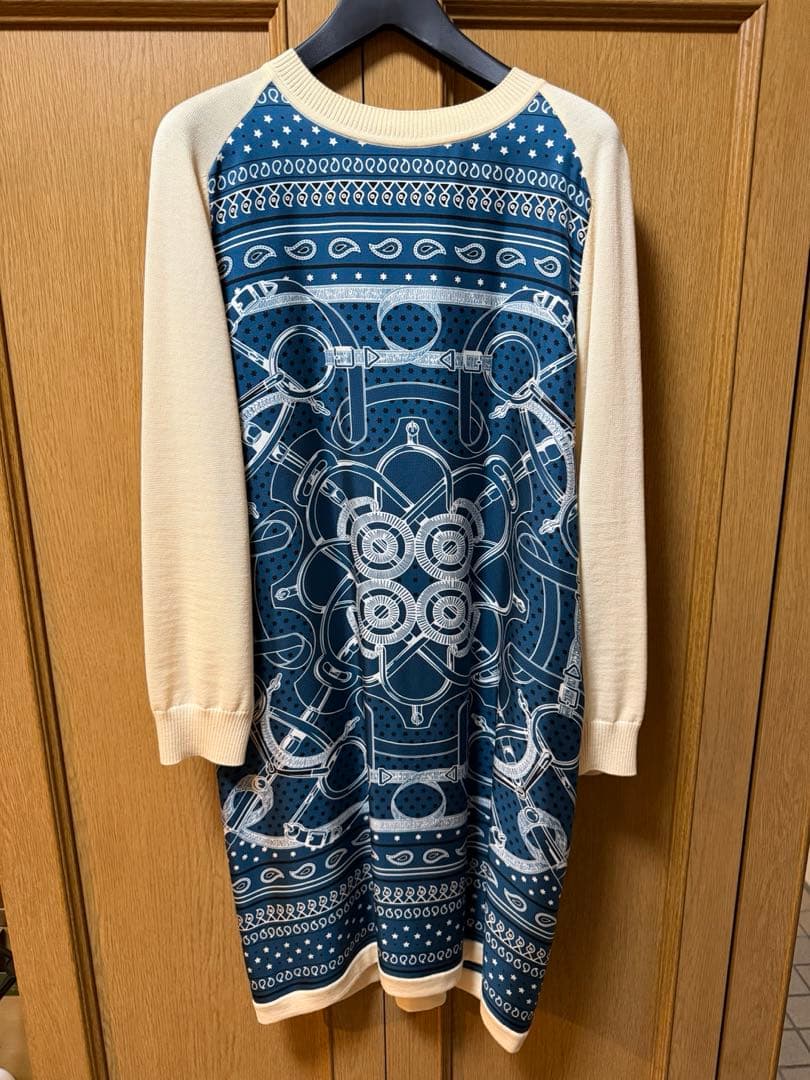 HERMÈS 幾何学模様 長袖チュニック