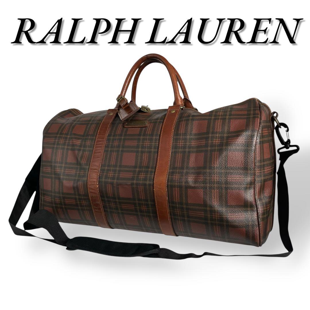 とじ様交渉中　美品　RALPH LAUREN　391　ボストンバッグ　PVC