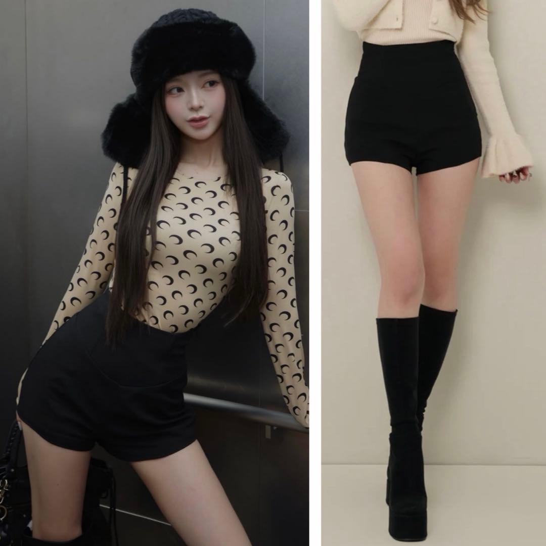 Darich♡美シルエットショートパンツ　　　　(BLK・Free)