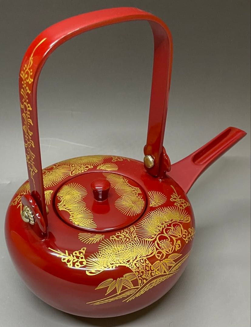 輪島塗　お屠蘇セット　高級　木製　布張 　y3103