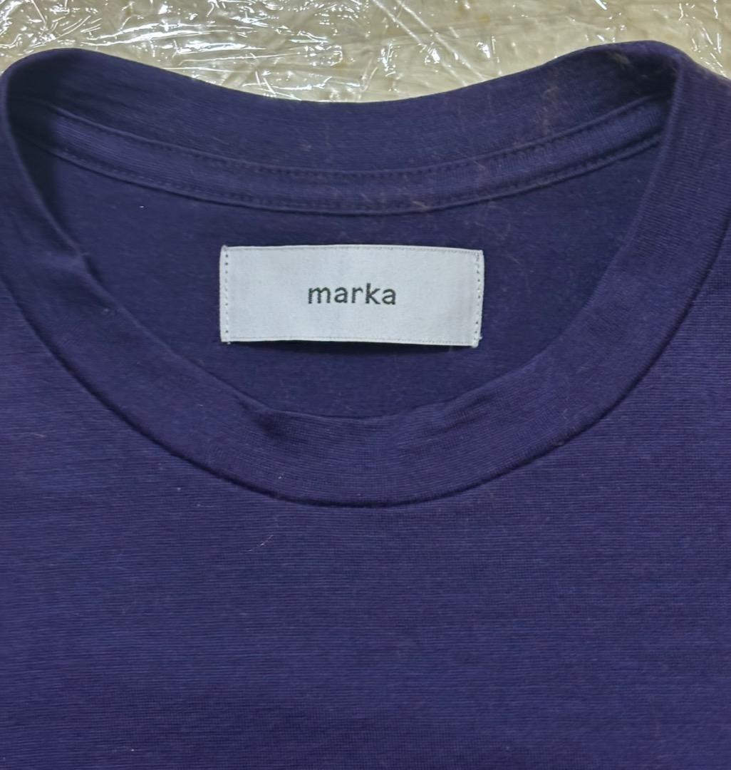 2025AWmarka★markaマーカウォッシャブルニットクルーネック紫3