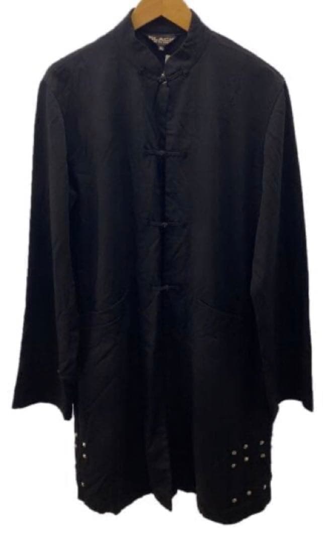 最終値下げブラックコムデギャルソン　チャイナロングジャケット　XL