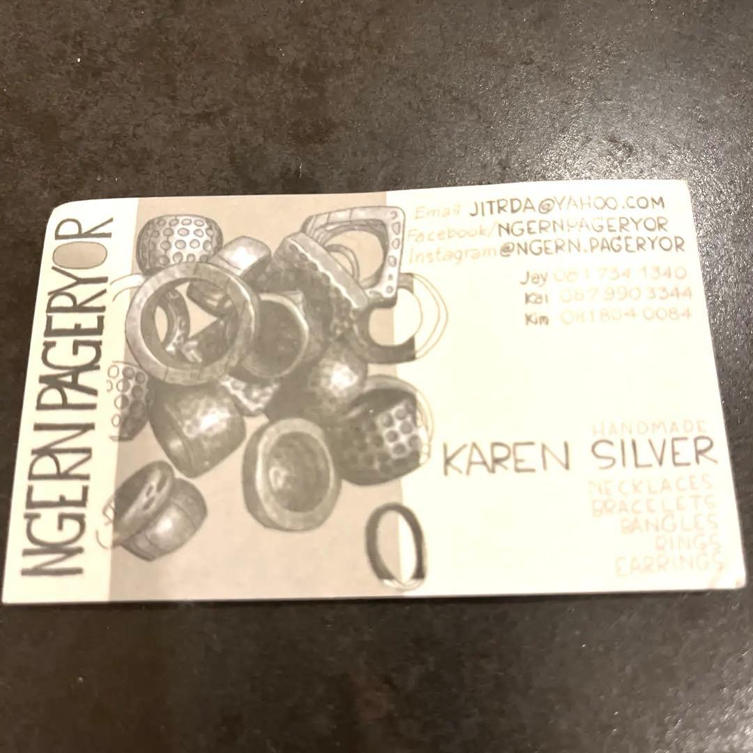 NGERN PAGERYOR カレンシルバー ハンドメイドKARENSILVER