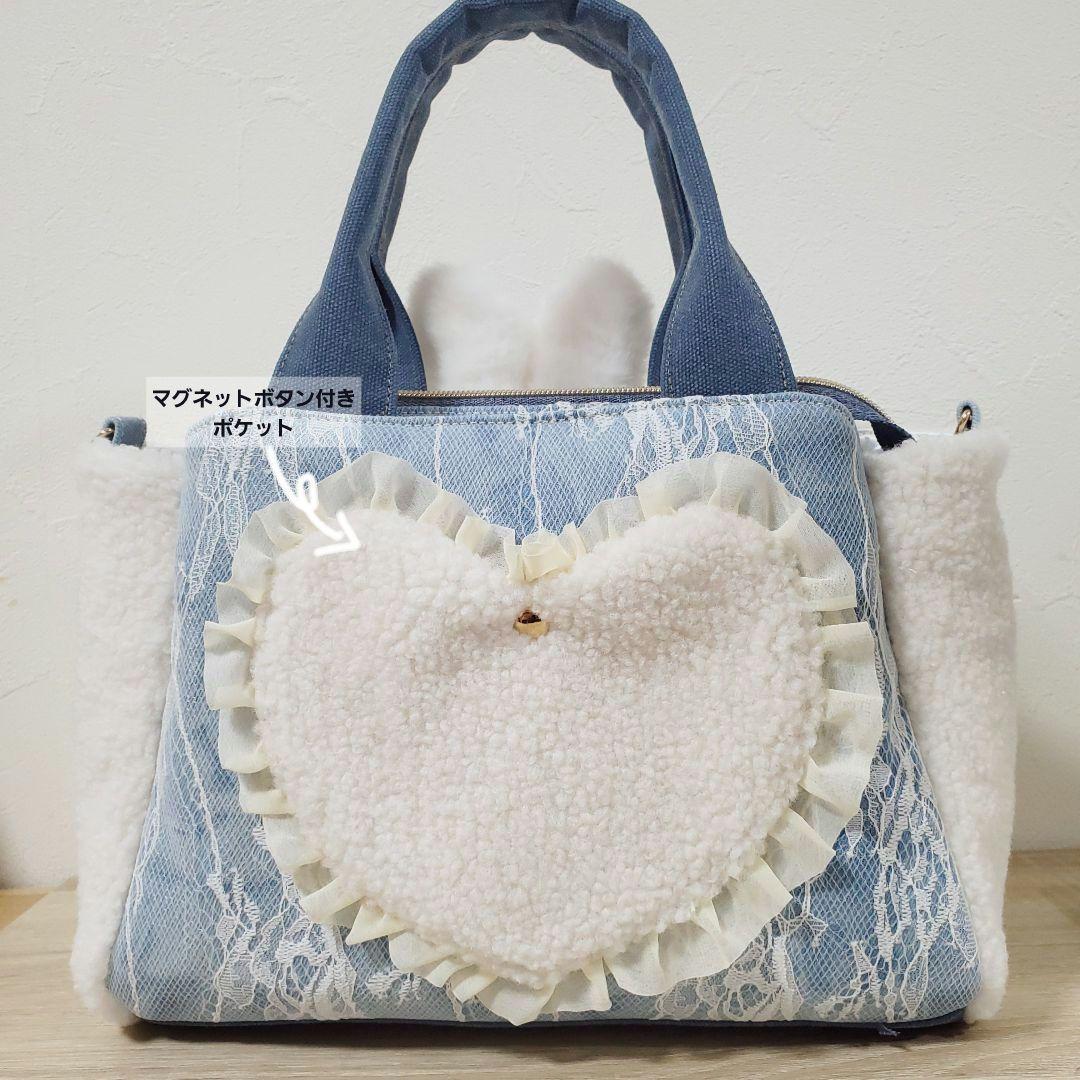 る*ぃ様 ハンドメイド 3rooms バッグ M コヤンイサムチョン クラウディ