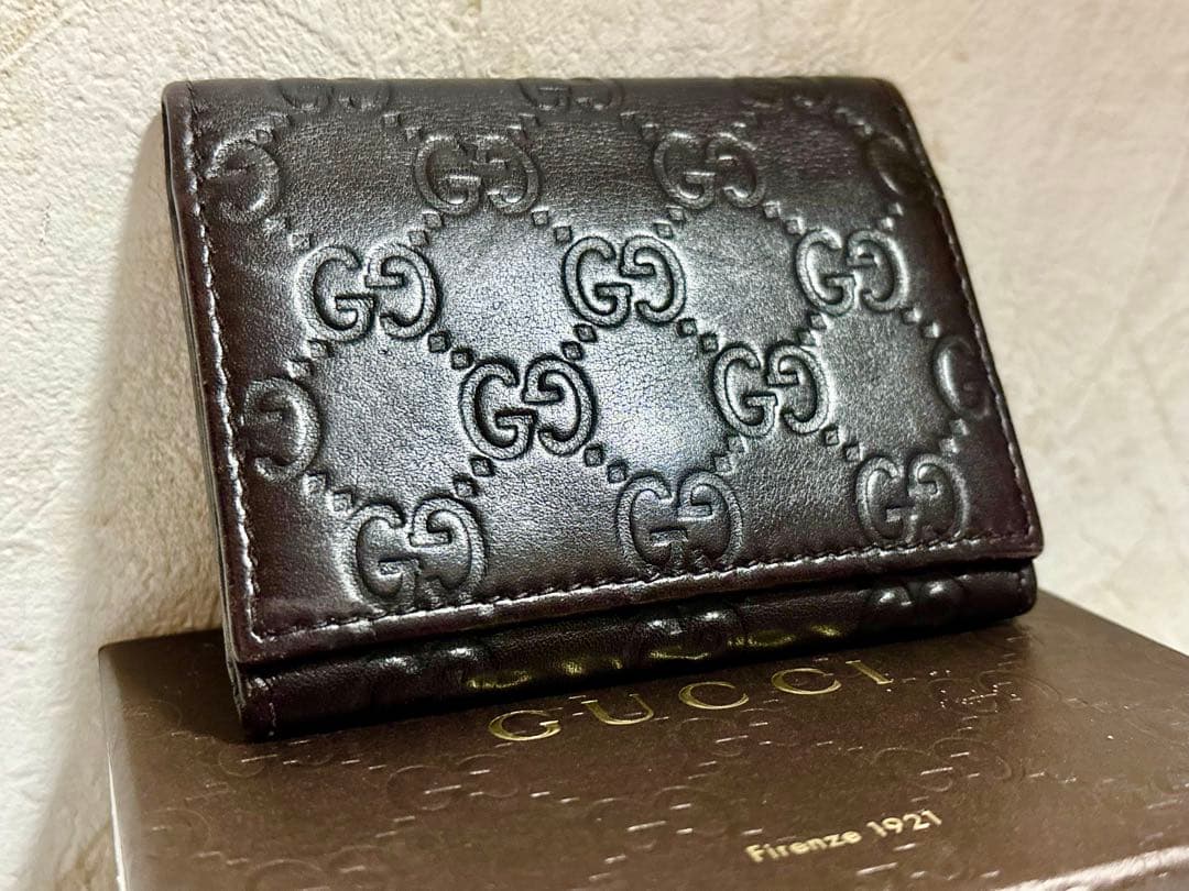 GUCCI ダークブラウン 名刺入れ 120965 A0V1R 2019