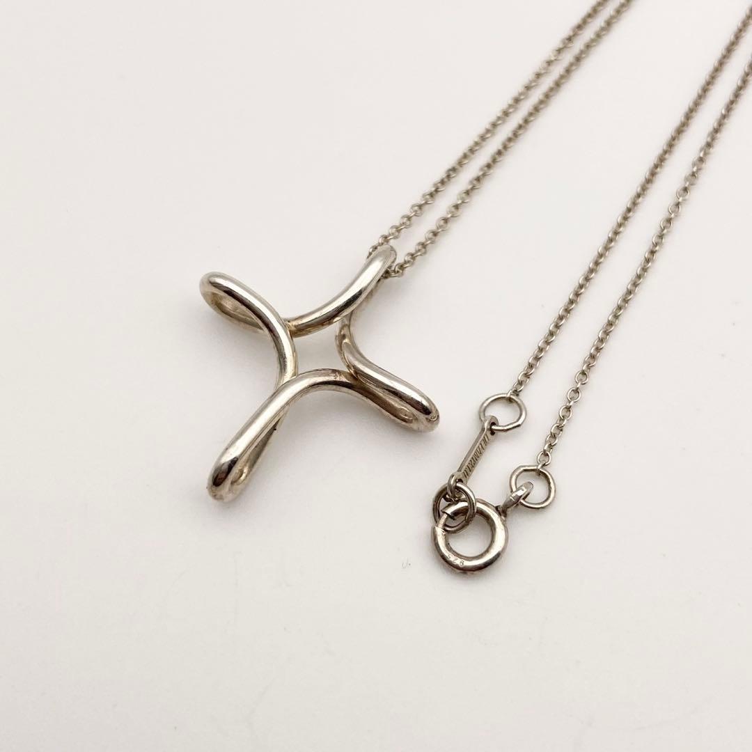 Tiffany& Co. sv925 オープンクロス ネックレス シルバー