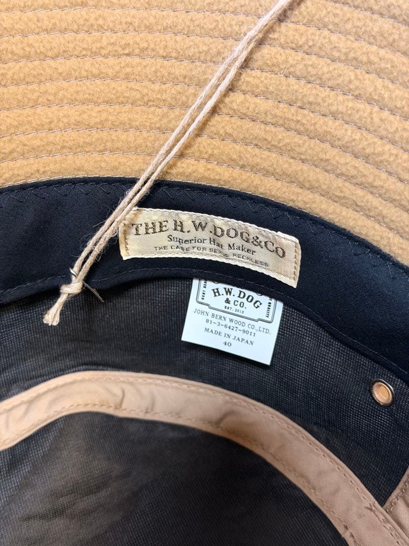 THE HW DOG & CO. バケットハット ベージュ