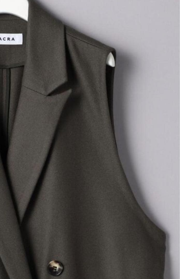 SACRA 59,300円　22A/W ライトメルトン ロングジレ