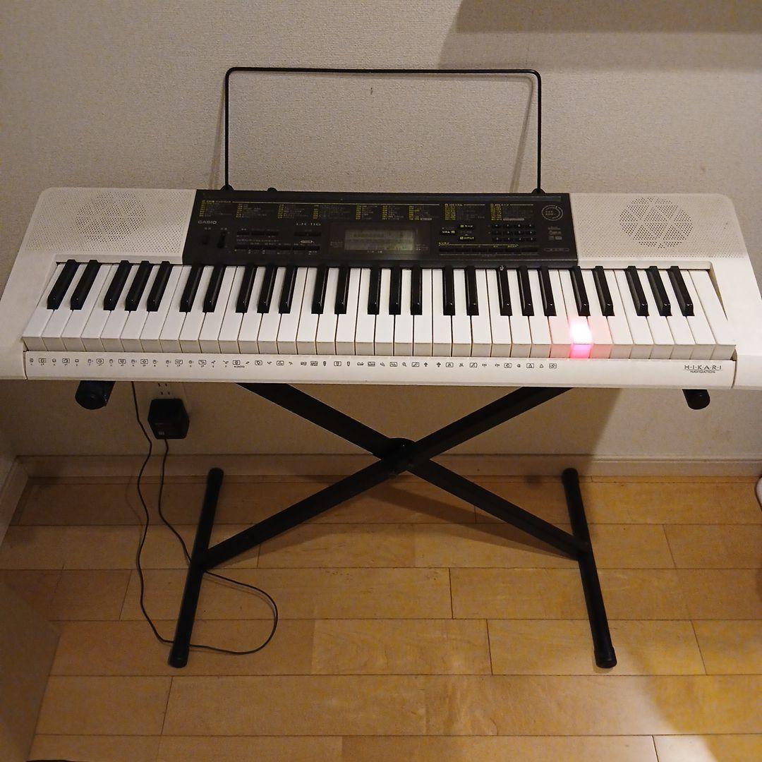 CASIO LK-116 キーボード/ピアノ　ホワイト　電子ピアノ