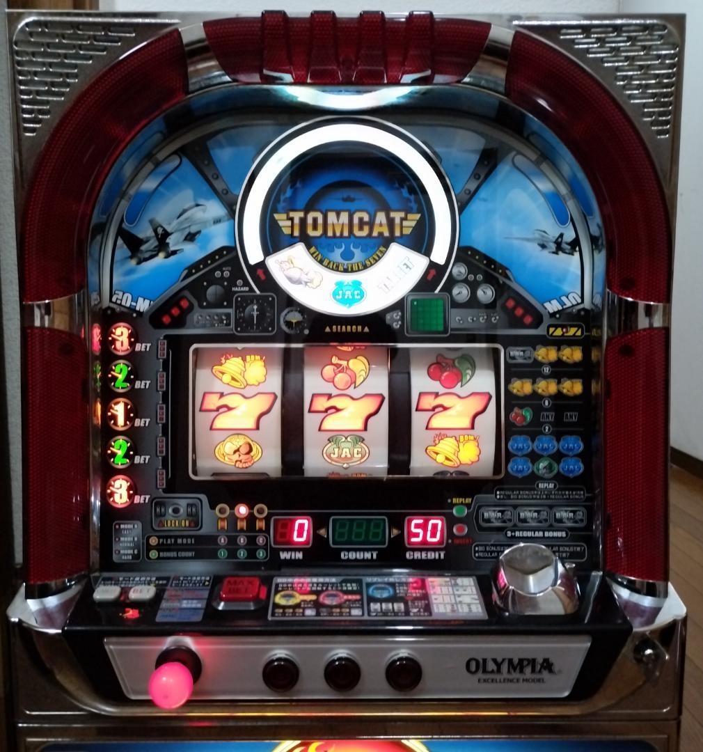 【パチスロ実機】オリンピア★トムキャット【不要機付】４号機・レア・人気台