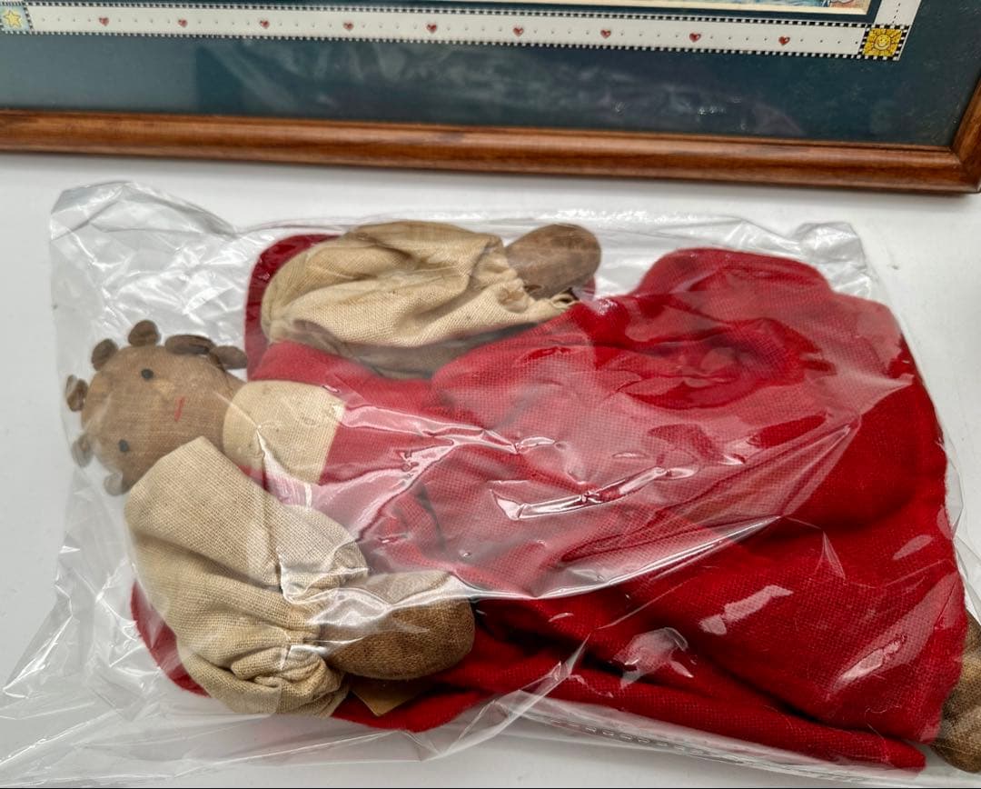 木製刑務所型バードハウス　ノアの方舟額　ANGELのカントリードール3点セット