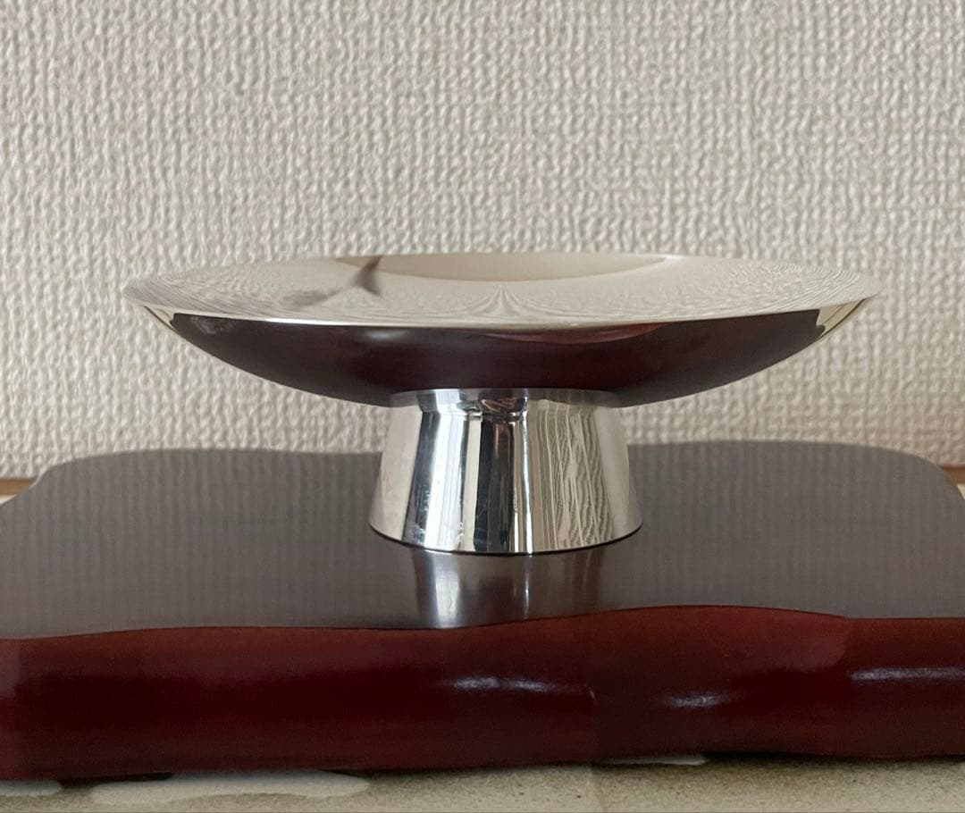 純銀天賞堂 純銀 銀盃 純銀盃 三ッ重 358ｇ