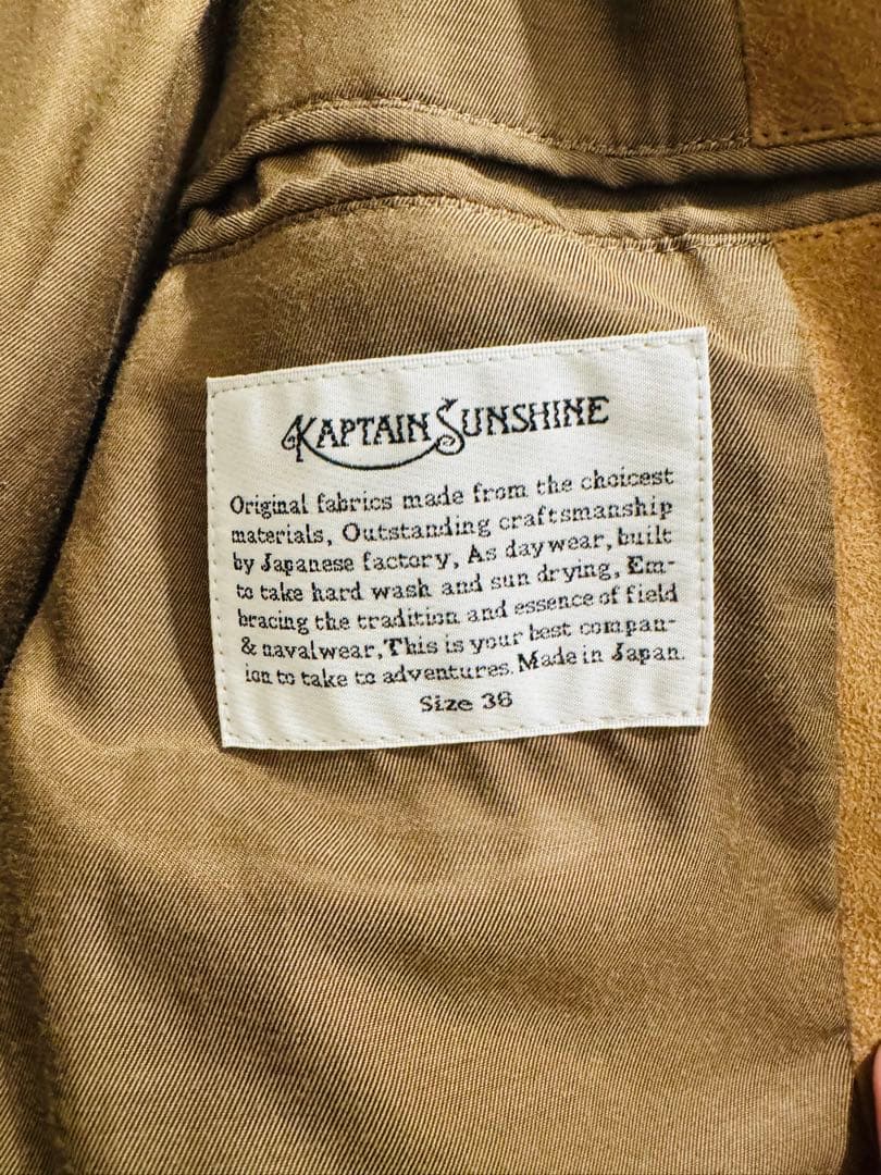 KAPTAIN SUNSHINE キャプテンサンシャイン　テーラード　美品