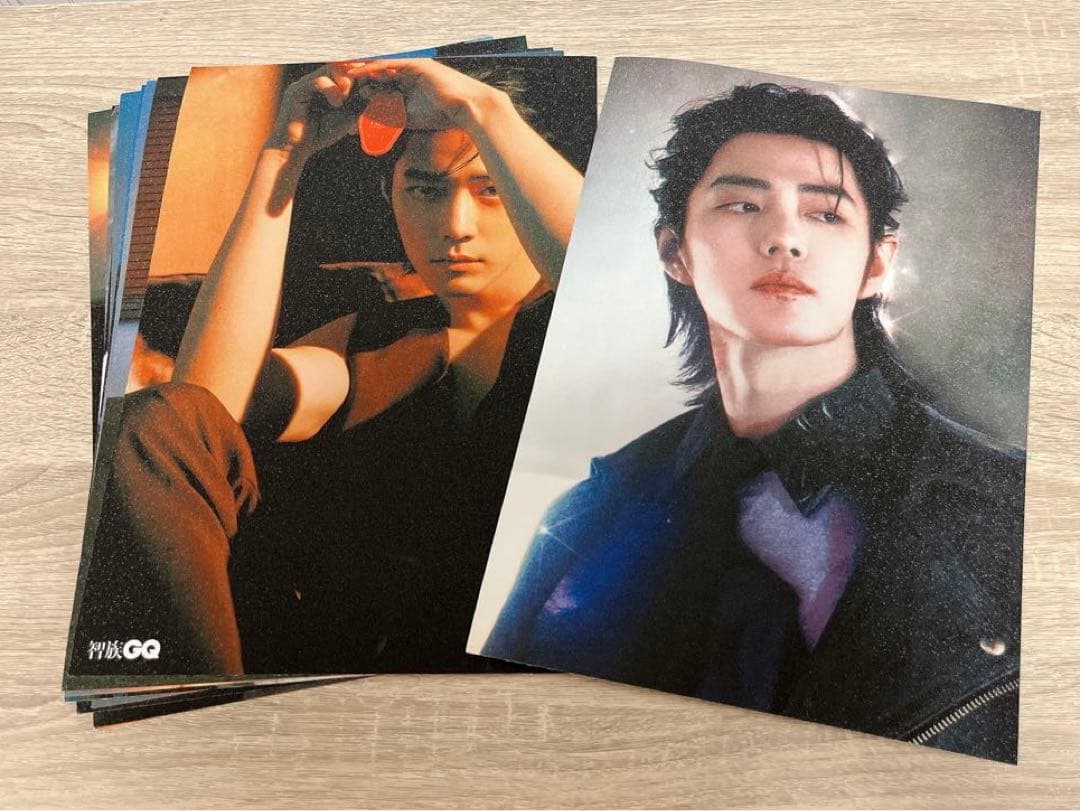 陳情令 肖戦GQキラキラ満天星A4ポスター9枚セット②