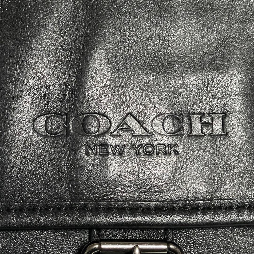 ✨極美品✨COACH コーチ メッセンジャーバッグ レザー ブラック 斜め掛け