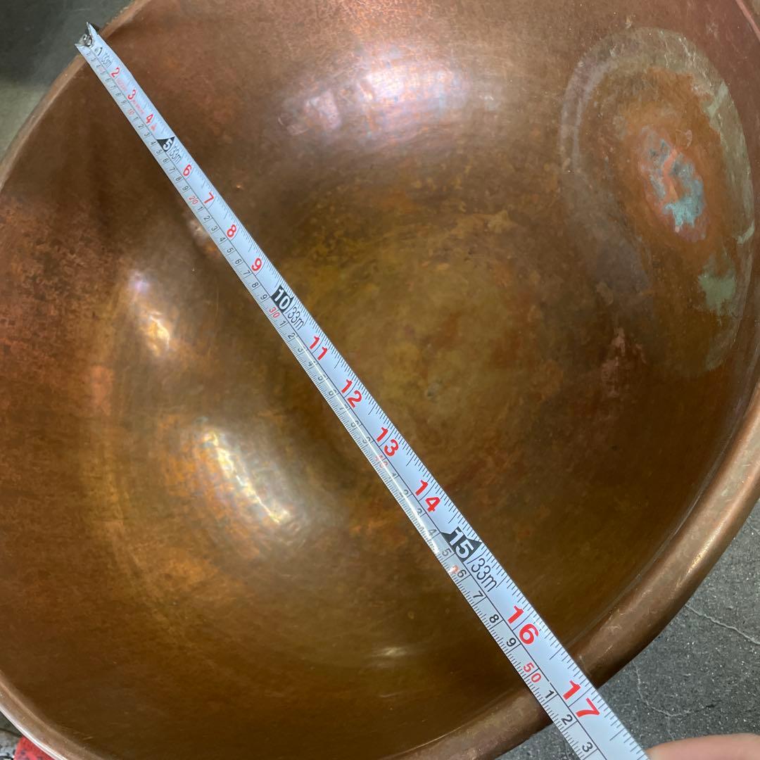 助*ん様 銅製ボウル/銅鍋50センチ