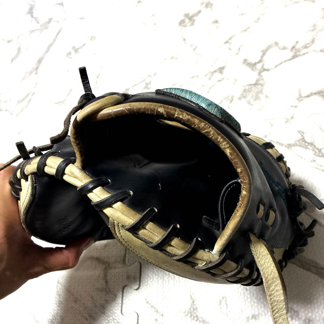 【最終値下げ】ミズノプロ キャッチャーミット 軟式グローブ 黒/キャメル