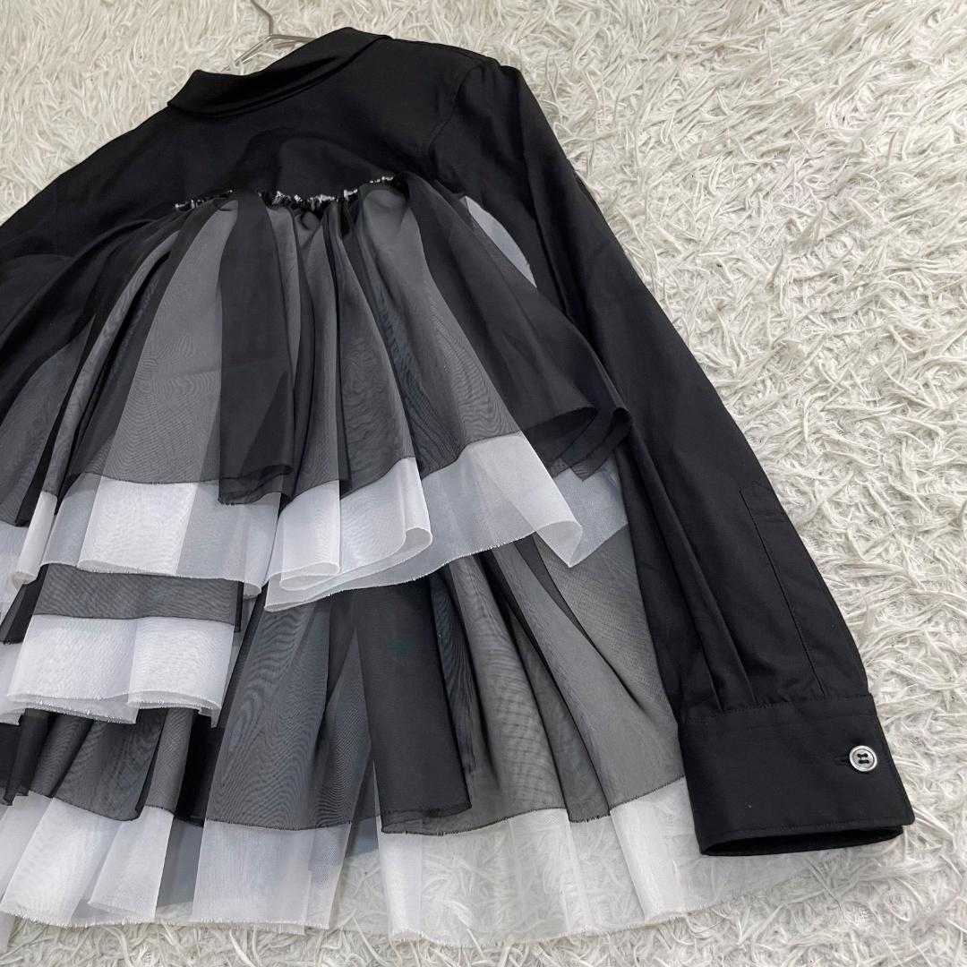 16413✨コムデギャルソン AD2022 バックフリル ドッキング ブラウス