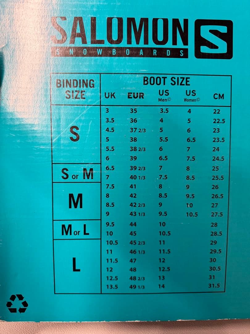 SALOMON QUANTUM バインディング Mサイズ